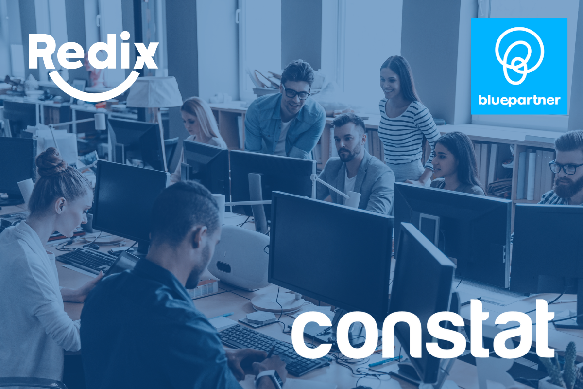 Constat um ecossistema de soluções, onde BluePartner e Redix somam competências para entregar tecnologia integrada, segura e de alta performance